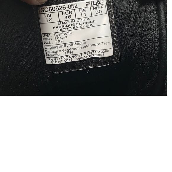 FILA Vulc 13 Plus Athletic Shoes Sz 12 - Picture 9 of 10